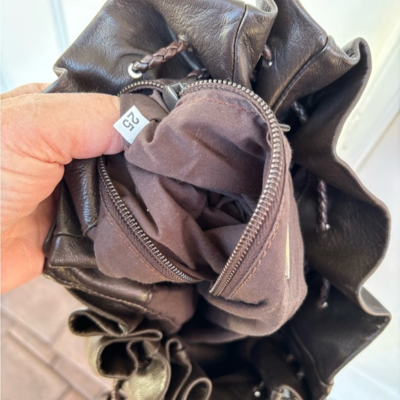 PRADA MILANO BROWN DRAW STRING BOHO BAG-VINTAGE-RARE! - Picture 12 of 12